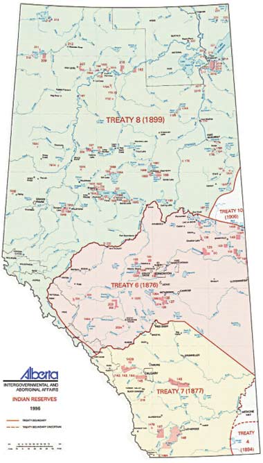  provides a snap-shot of the Treaty 6, 7, and 8 areas.
